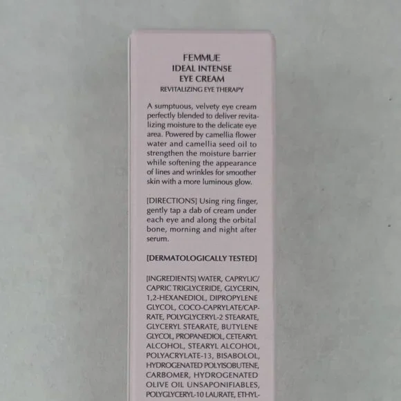 Femmue Ideal Intense Eye Cream 20g Anti-Aging Hydrating Reduces Puffiness NEW - Picture 4 of 7